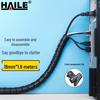 HAILE 1,6m Oplet pro svazek kabelů, 16mm Průměr Ochranná hadice organizéru vodičů