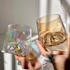 Japanese Style Mountain Glass Cold Drink Cup Coffee Milk Mug Glass Cup Mount Viewing Cup Snow Mountain Scenery Whiskey Cup
