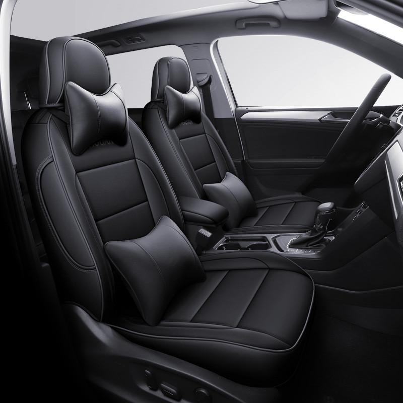 Yue Four Seasons Universal Car Seat Cover, Full Surround, Wear-Resistant, Five-Seat Leather