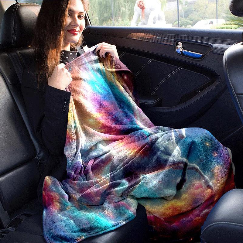 1pc Horse Printing Lightweight Flannel Blanket, Comfortable and Warm Blanket, for Camping Sofa Bed and Couch Office, Suitable for Gift Blanke