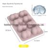 Silicone Ice Cube Tray with Lid: 4-Grid Frozen Soup & Food Storage Box