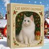 Christmas Advent Calendar with 24 Different Breeds Acrylic Cat Cat Lovers Advent Calendar 2025 for Cats Ladies & Collectors