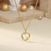 Hot Sale New Shell Heart Necklace Women's Pendant Necklace Little Girl Fashion Jewelry Accessories Collarbone Chain