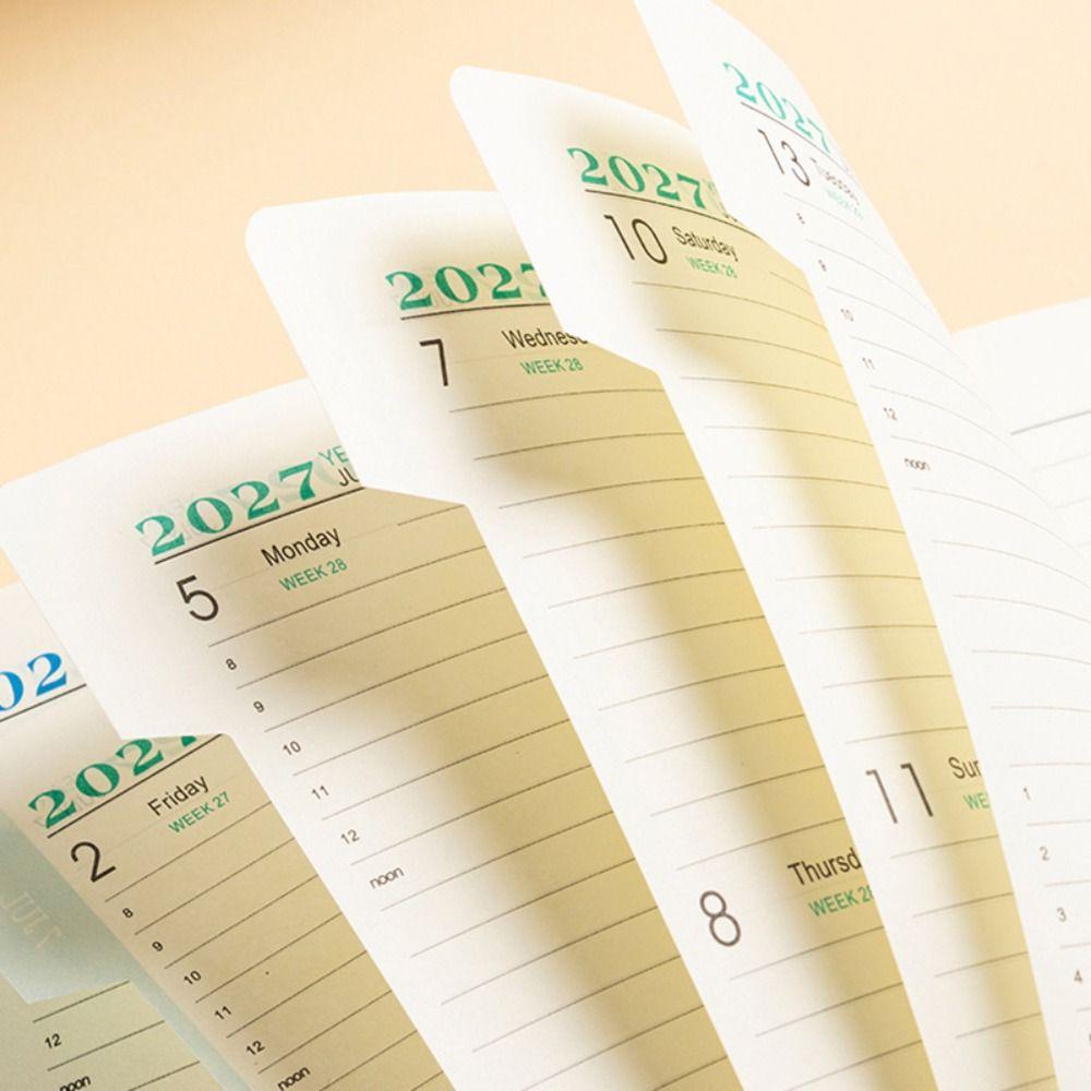 365 Days 2027 Planner A5 Agenda Book Portable English Planner  Students