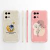 Cute Panda Case For Oppo Reno 7 Pro 7Z 7Lite Phone Cover Soft Liquid Silicone Anti Drop Back Covers For Oppo Reno7 4G 5G Housing