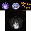 Versatile Led Paper Pumpkin Lantern Featuring Spider And Bat For Festive Halloween Atmosphere