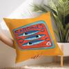 Sardines Art Pillow Case Short Plush Print Cushion Cover Square Throw Pillow Covers Sofa Home Decor