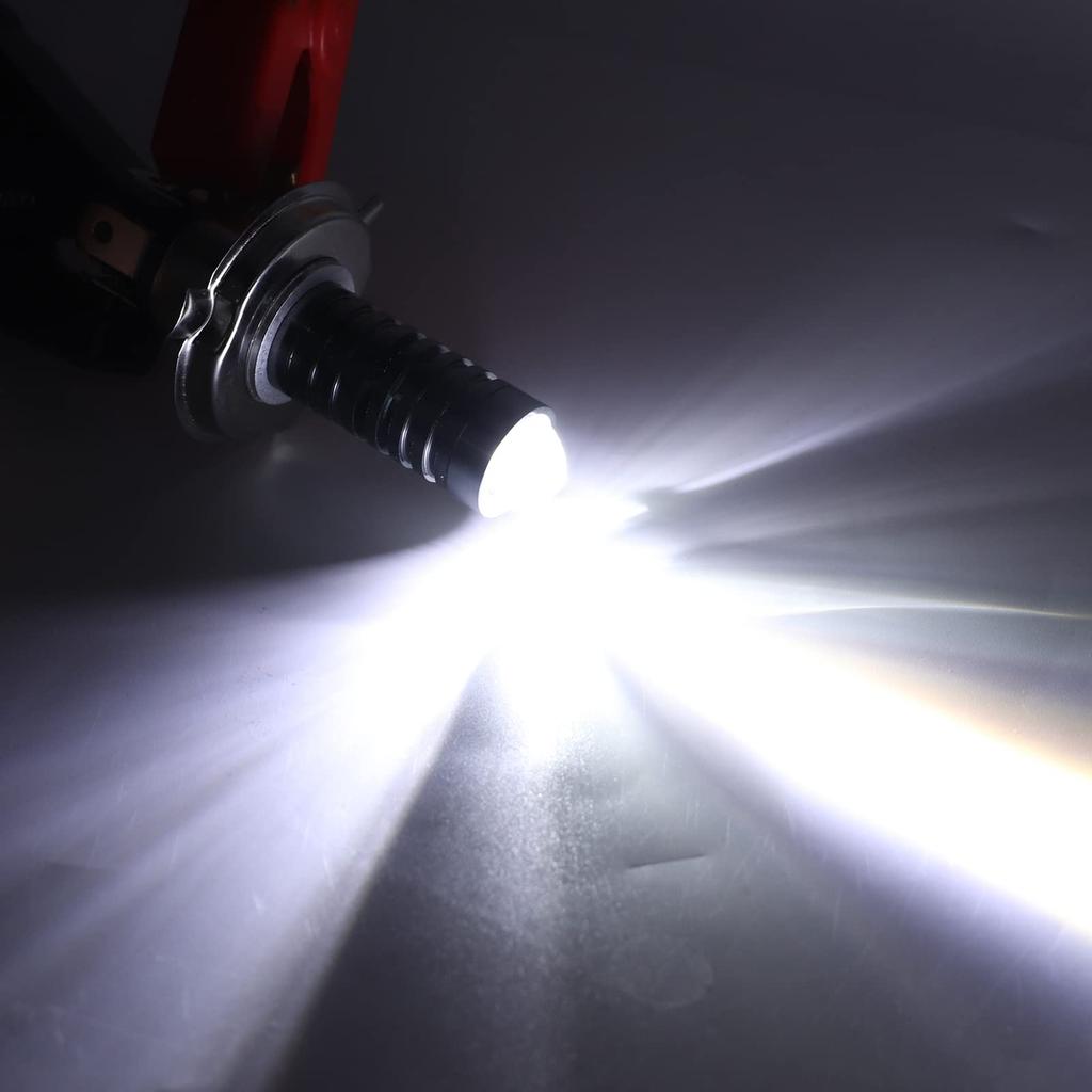 Hög Ljusstyrka Motorcykel LED Strålkastarlampa H4 Helljus Halvljus Universell Ombyggnad, Premium Aluminium