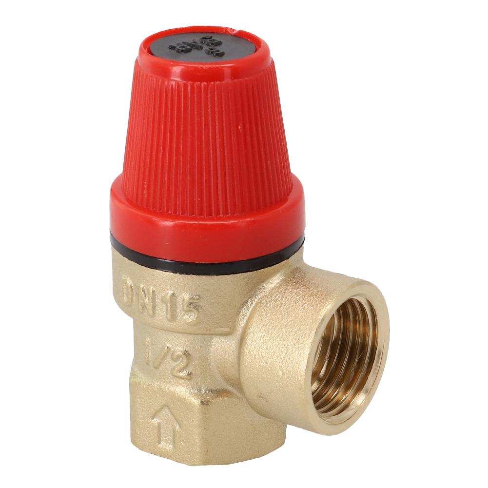 Diaphragm Brass Safety Valve /2 Inch Drain Relief Switch Pressure Level 3 Bar To 7 Bar Drain Valve For Solar Water Heater
