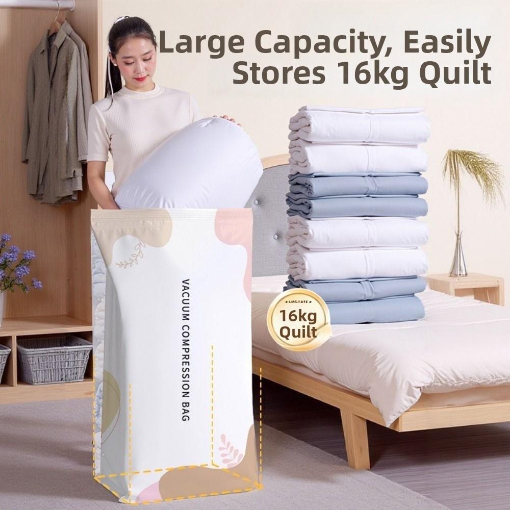 Cube Compression No-Pump Vacuum Bags Space Saving Storage Compression Bag  Travel Packing
