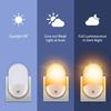 670nm Red Night Light with Ambient & Seven-Color Options, Light Sensing Bedside Lamp for Feeding