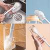 3pcs Baby Bottle Brush Foldable Multi-Purpose Long Handle Cleaning Brush Household Dishwashing Cup Washing Cleaning Tools