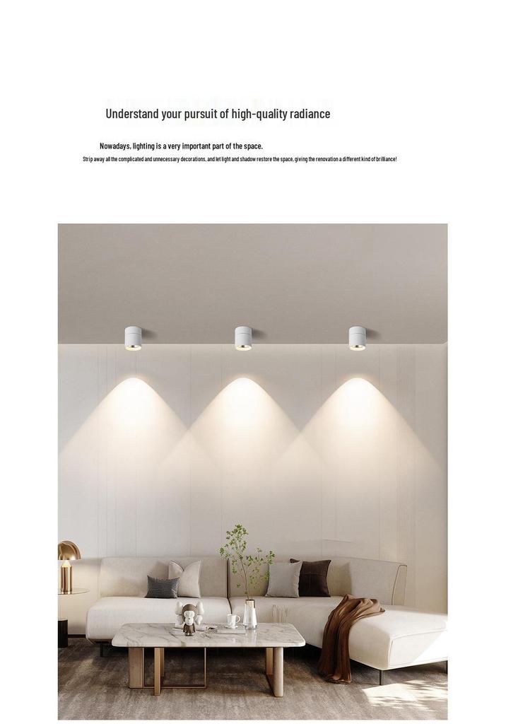 Adjustable LED Anti-Glare Folding Spotlights: Dimmable, Color-Changing, Ideal for Hallway and Wall Wash Background Lighting.