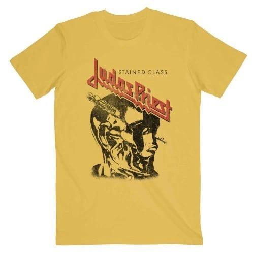 Judas Priest British Steel Hand Print Cotton TShirt Heavy Metal Band Unisex Short Sleeve Tee