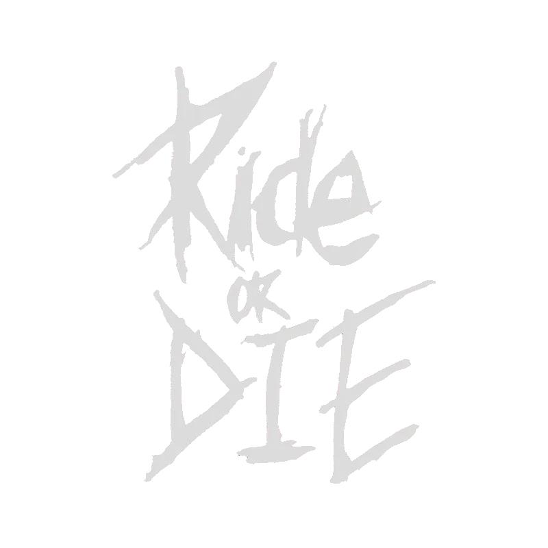 Motorcycle Sticker RIDE OR DIE Helmet Decals Stickers Car Refit Creative Body Decoration Decals Waterproof Bumper Sticker