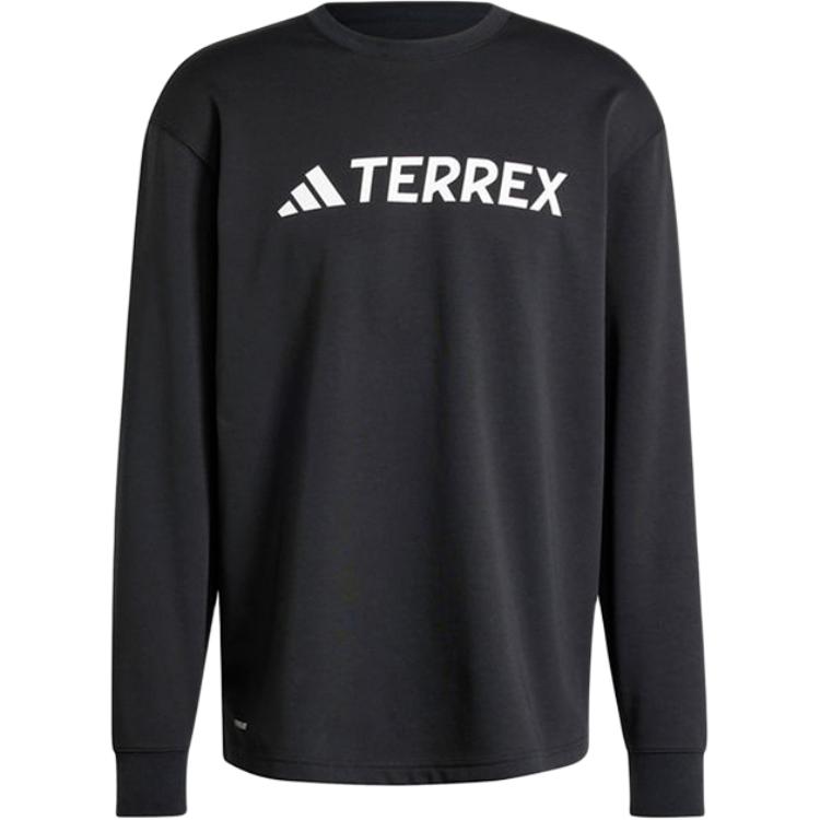 adidas TERREX Unisex Black Outdoor AEROREADY Long Sleeve T-Shirt IZ0351 L