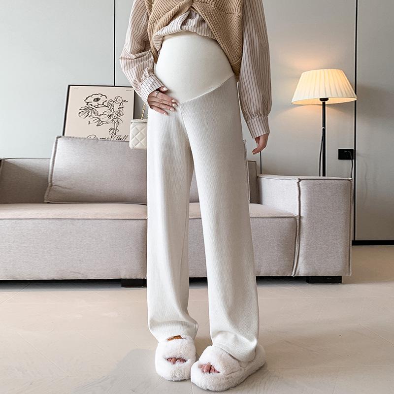 

Широкие брюки для беременных на весну, осень и зиму — поддержка живота и повседневная одежда L