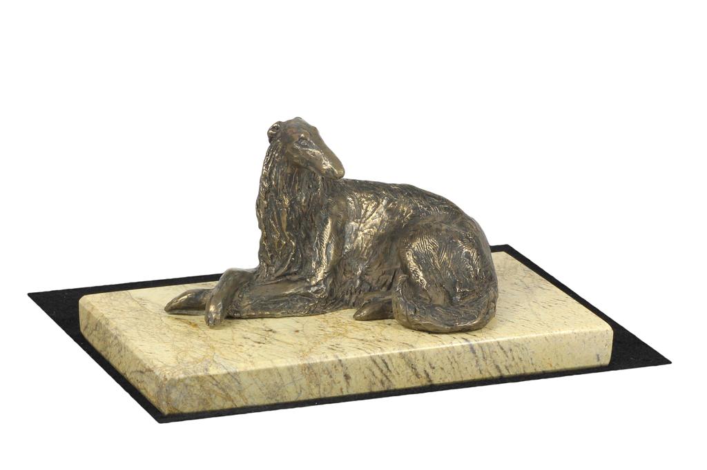 Borzoi, Russian Hunting Sighthound, Russian Wolfhound I - dog figurine, dog silhouette figurine, trophy for Art-Dog dog show exhibition