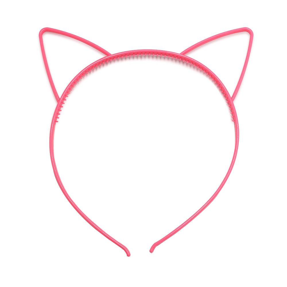 Children's Cartoon Cat Headband - Colorful Plastic Cat Ears Hair Accessories for Parties