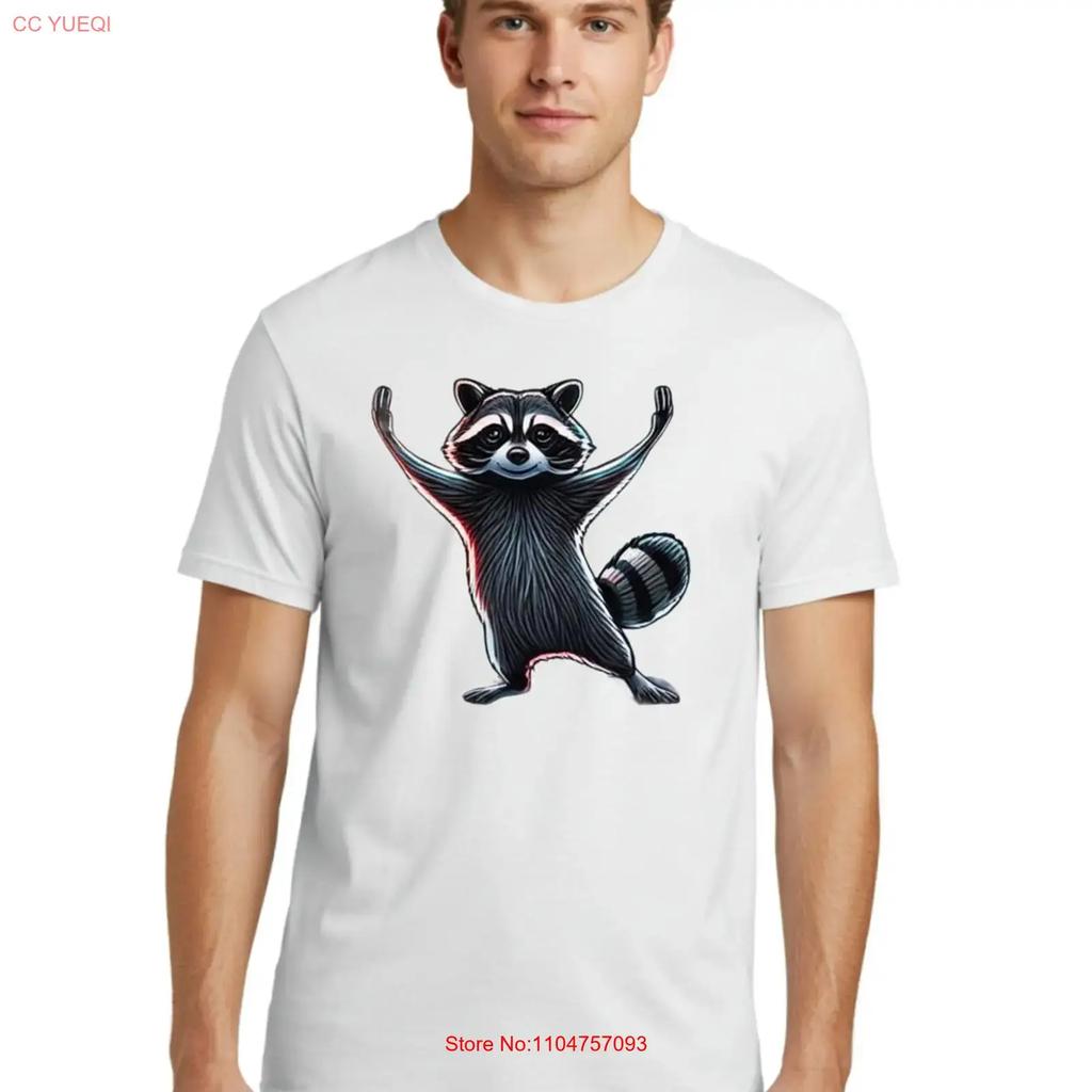 Raccoon Unisexs T Shirt 100 Cotton Casual Summer Wear Vintage Homme Unisex Designer Clothes Stretched Soft Comfortable