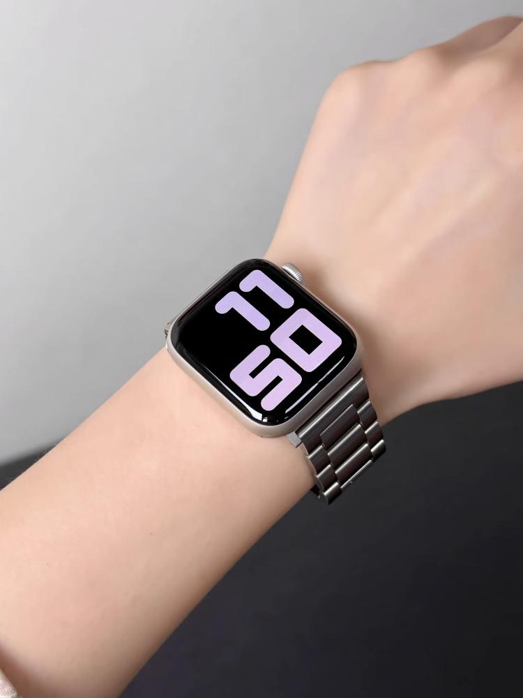 Stainless Steel Strap For Apple Watch Ultra 2 49 45 41 40 46 38 42 44mm Metal Band Bracelet For iWatch Series 10 9 8 7 6 5 4