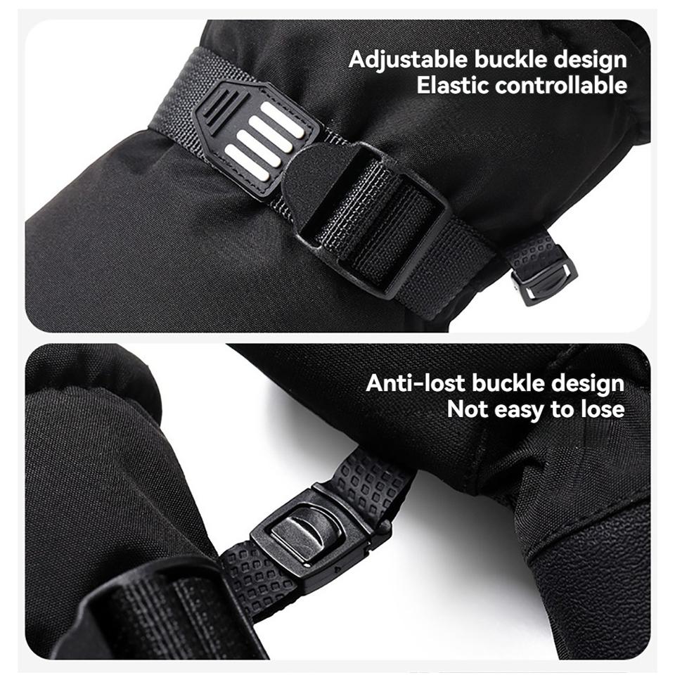 Getinfit Cycling Gloves Warm Fleece Wool Breathable Anti-Slip Waterproof Wear-Resistant Touch Screen Outdoor Mountain Climb Ski