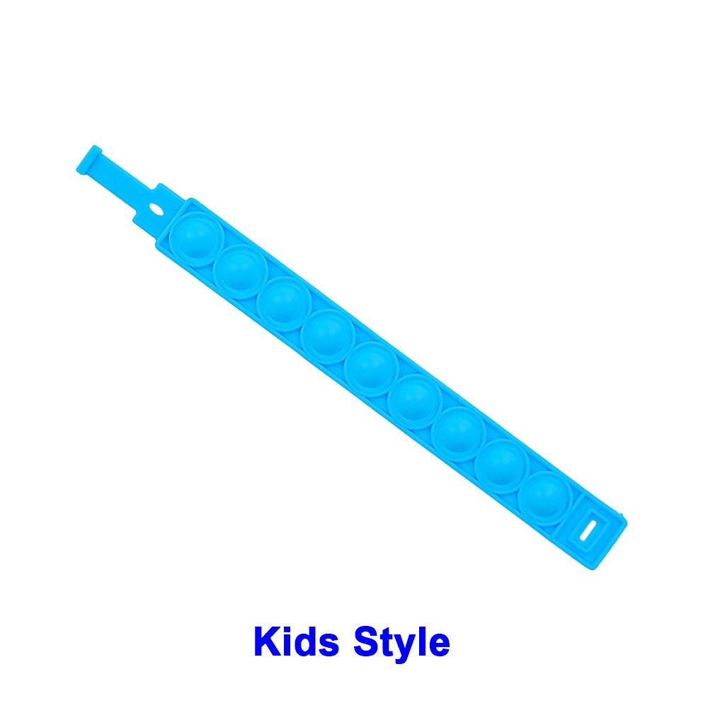 Mondo Silicone 1pz Stili Corti Pops Bolle Braccialetto Decompressione Giocattolo Sollievo Stress Colorato Braccialetto Silicone Adulti Bambini Giocattoli