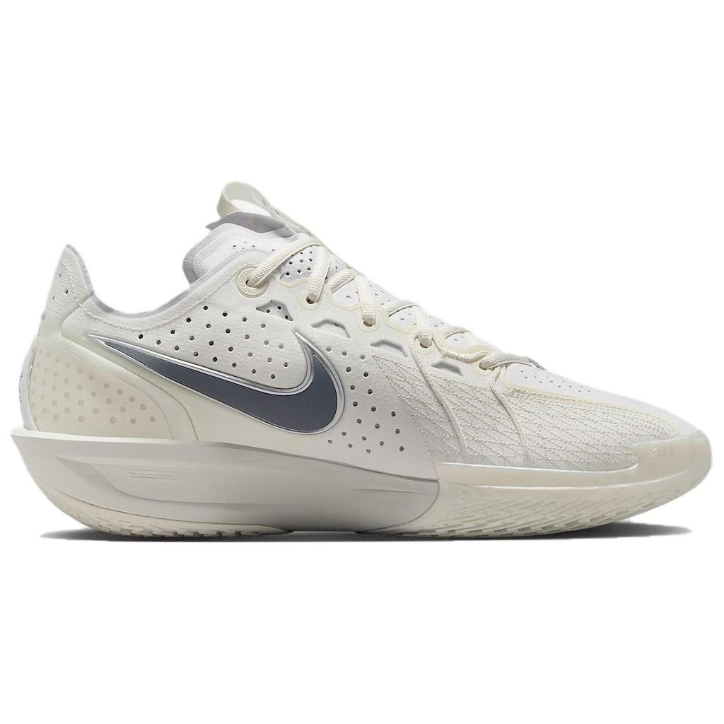Nike GT. Nízké basketbalové boty Cut 3 proti skluzu a odolné proti opotřebení Pánské bílé basketbalové boty DV2918-106