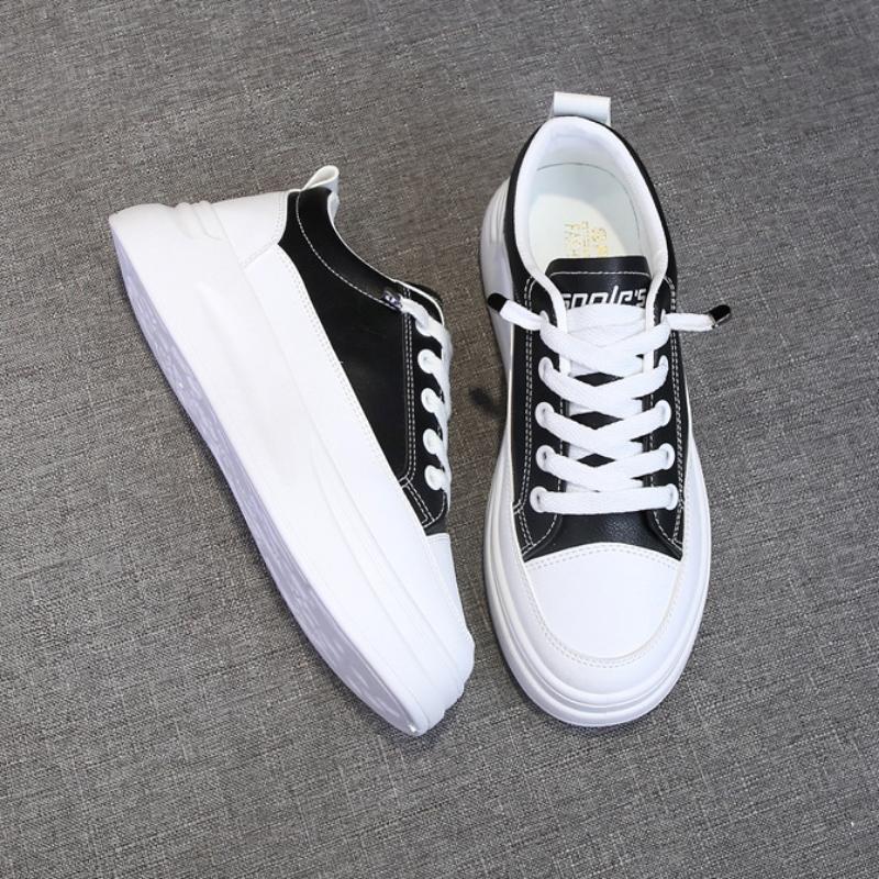 Little White Shoes Spring and Autumn Sneakers All-match Sports Comfortable Plus Velvet White Shoes