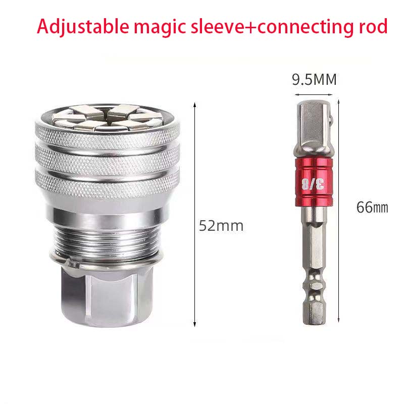 

Регулируемый универсальный электрический трещоточный ключ 3/8, переходник для головок, удлинитель, торцевая головка, многофункциональный инструмент с приводом 10-19 мм