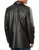 Stylish Formal Men's Blazer Black Two-Button Handmade Lambskin Leather Fashion