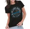 American Flag USA Police United We Stand Womens Top Junior Graphic Tee