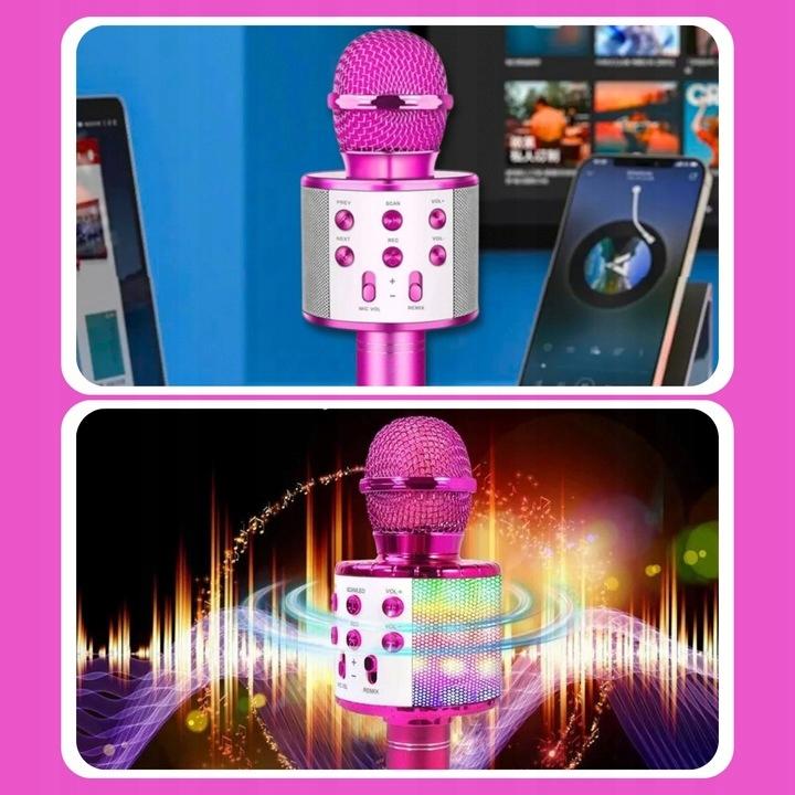 Mikrofon Karaoke Dla Dzieci Bezprzewodowy Głośnik Bluetooth Prezent Święta