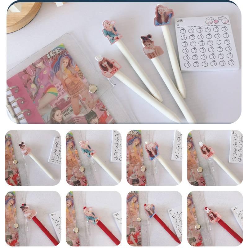 Korean Blackpink Star Peripheral Press Bullet Pen Girl Learning 05mm Stationery
