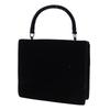 Prada One Handle Handbag Vintage NERO Black Velor Women Used
