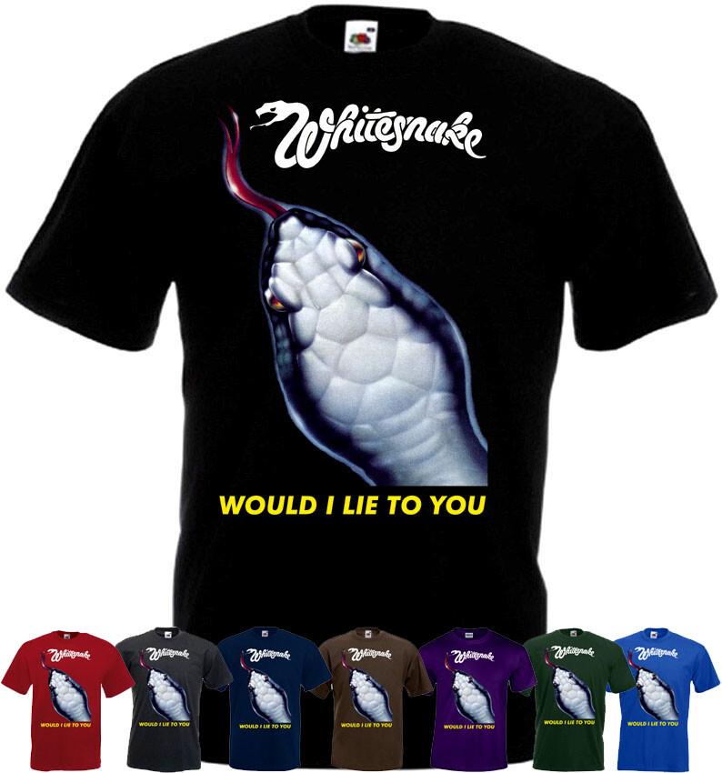 26 Whitesnake Would I Lie to You t-shirt hard rock band all colors all sizes S-5XL Unisex T-Shirt XL