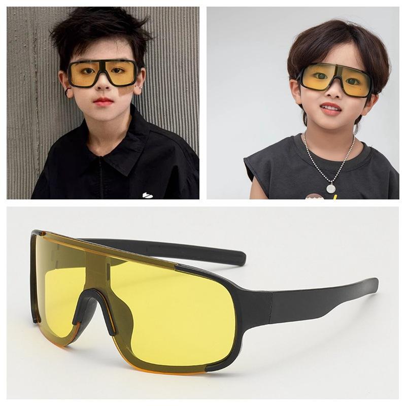 Children's Cycling Glasses Boys Girls Goggles Outdoor Ski Goggles Large Frame UV Protection Windproof Sports Sunglasses