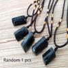 Natural Raw 105pcs Black Tourmaline Schorl Pendant Crystal Chunk Necklace Stone