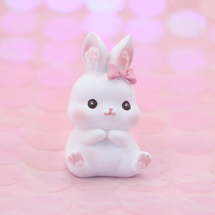 Cute Rabbit Ornament for Car, Desk, or Home Decor