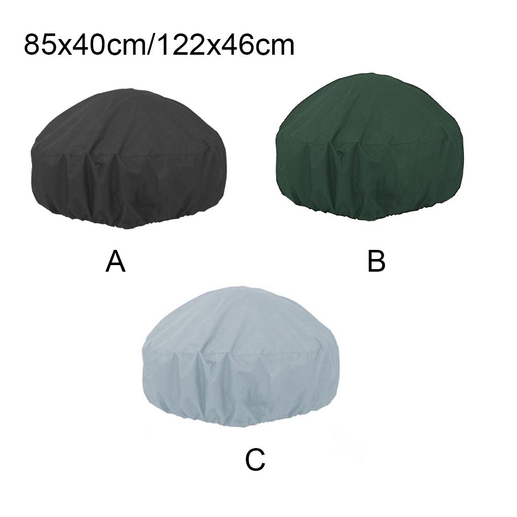 Fire Pits Cover Protector Grill BBQ Garden Sun Shade Adjustable Elastic Furniture Covers Hem Cord
