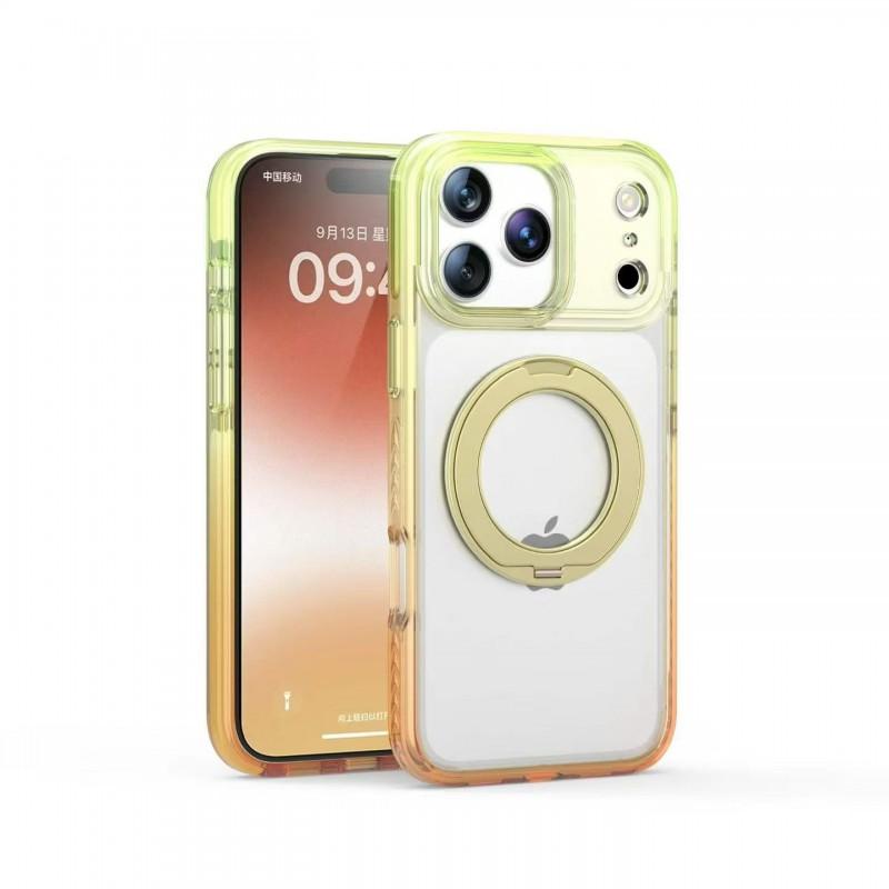 Magnetic 360 Rotating Phone Case IPhone 17 Pro Max 16 15 With TPU Shockproof Frame Stand
