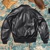 Calf Leather Bomber Flight Jacket for Men's Real Cowhide Leather Mans Coat US Style Flight Suit Uniform Overcoats