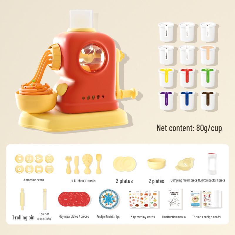 Color Your World: Clay Noodle Maker Playhouse Toy - DIY Parent-Child Interactive Holiday Gift