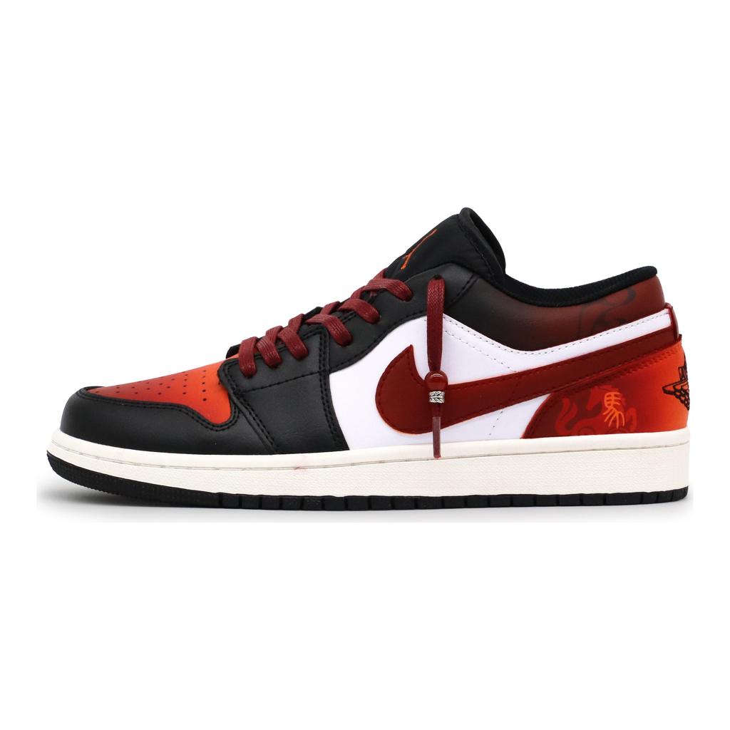 Jordan Air Jordan 1 Crow Made, Horse To Orange Success, Special Box, Horse Year, Blessing, Hand Drawn, Casual Versatile 553558-081(Team52-S-BOX)