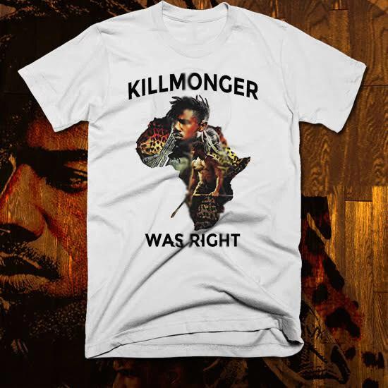 

African Map T-Shirt Killmonger Panther Wakanda Bury me with my ancestors XL