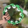 Tambourine for Adults Pleasant Jingle Sound Hand Cranked Bell Rings Metal Bell Sound Percussion