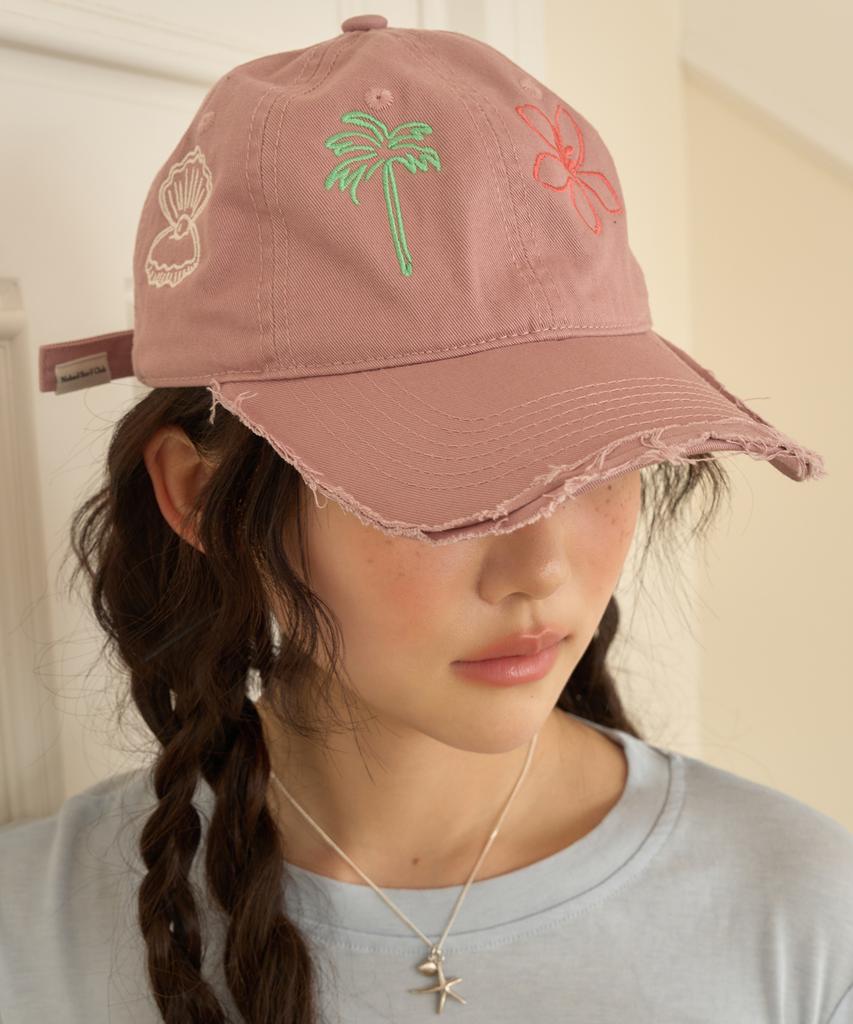 NAKED SURF CLUB Aloha Washed Ball Cap (Pink)