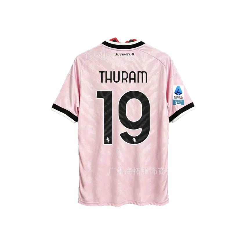 Juventus 2024-25 Heim Auswärts Fußballtrikot Gestreiftes Fußballhemd Herren Damen Erwachsene Fan Edition