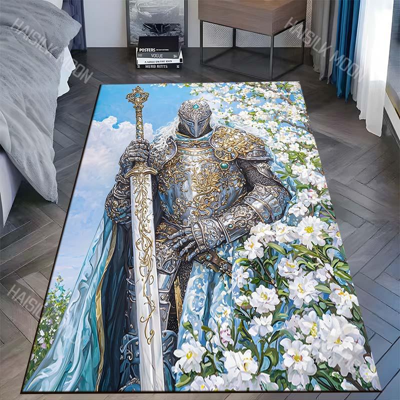 

1PC Dragon and waves tattoo style Carpet for Living Room Bedroom Sofa Home Decor Rus Non-slip Floor Mat Luxury Gift 40cm x 60cm