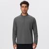 Men's Lightweight Half-Zip Long Sleeve Fitness and Running Top for Autumn & Winter